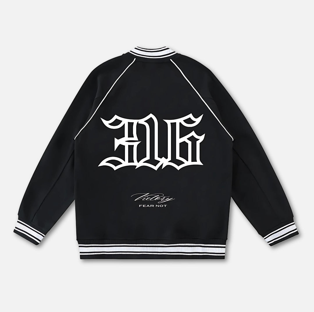 316 Contrast Trim Varsity Jacket 