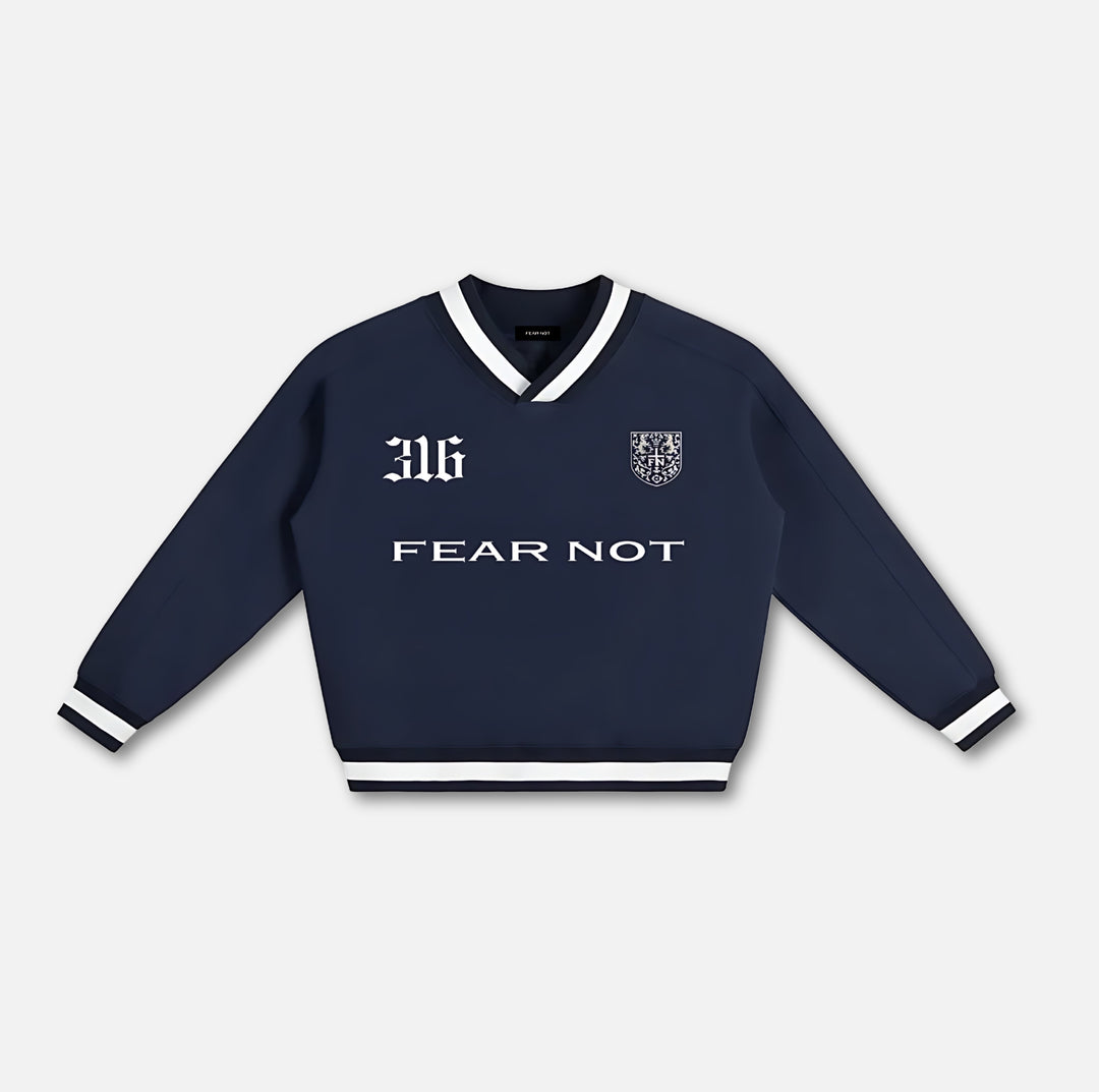 316 Crest V-Neck Sweatshirt Navy Blue S 