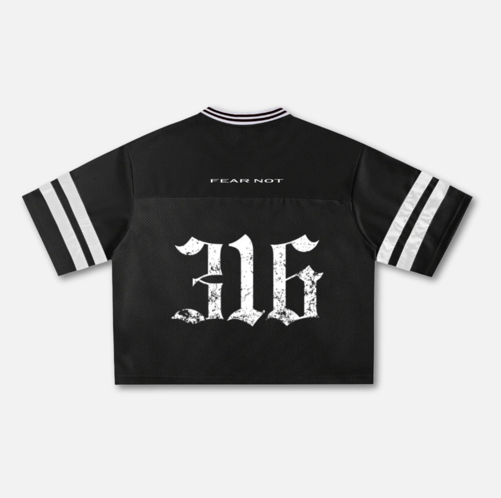 316 Mesh Boxy Jersey - Black 