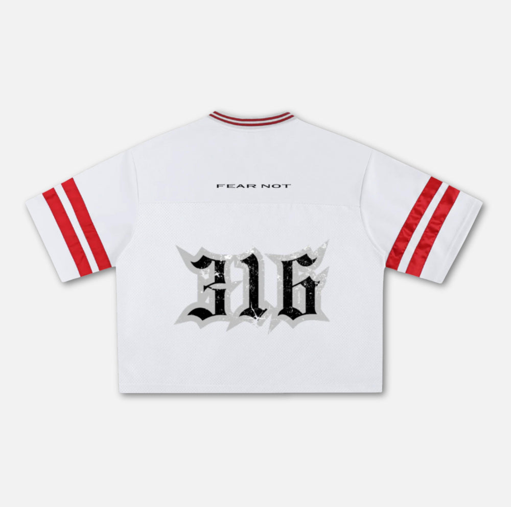 316 Mesh Boxy Jersey - White 