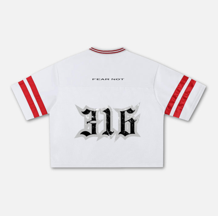 316 Mesh Boxy Jersey - White 