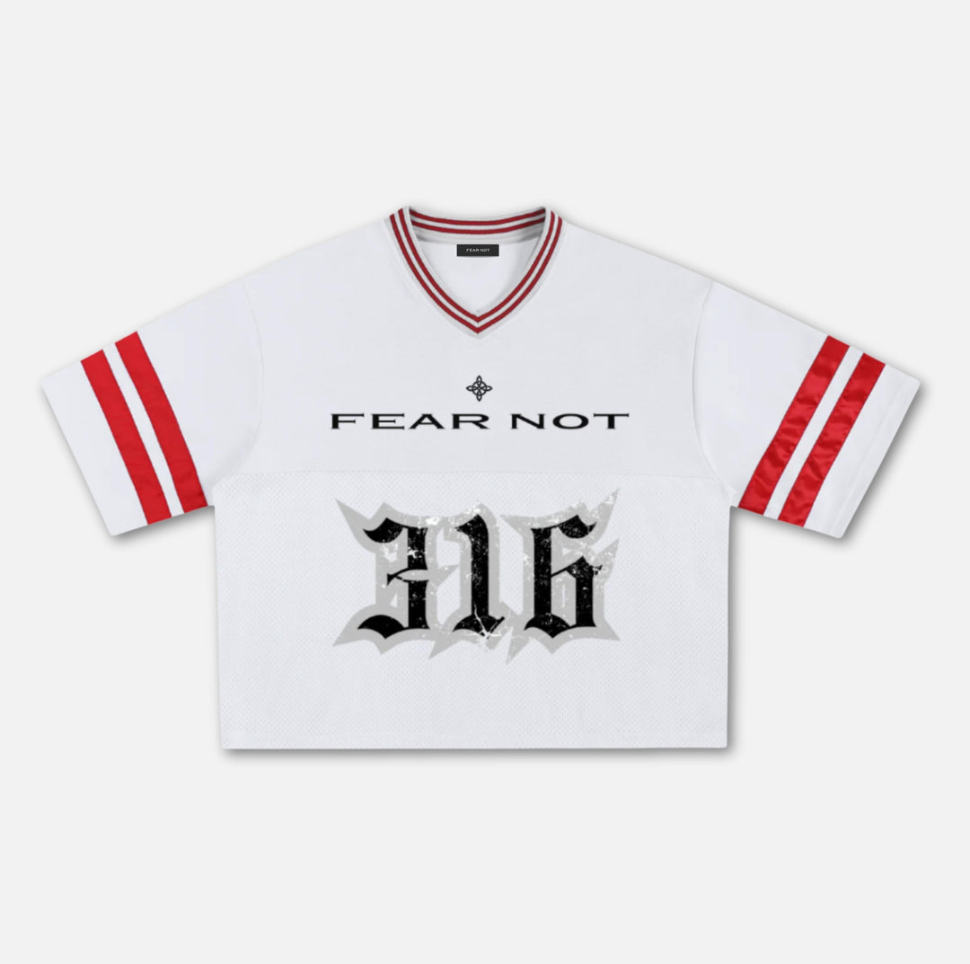316 Mesh Boxy Jersey - White White S 