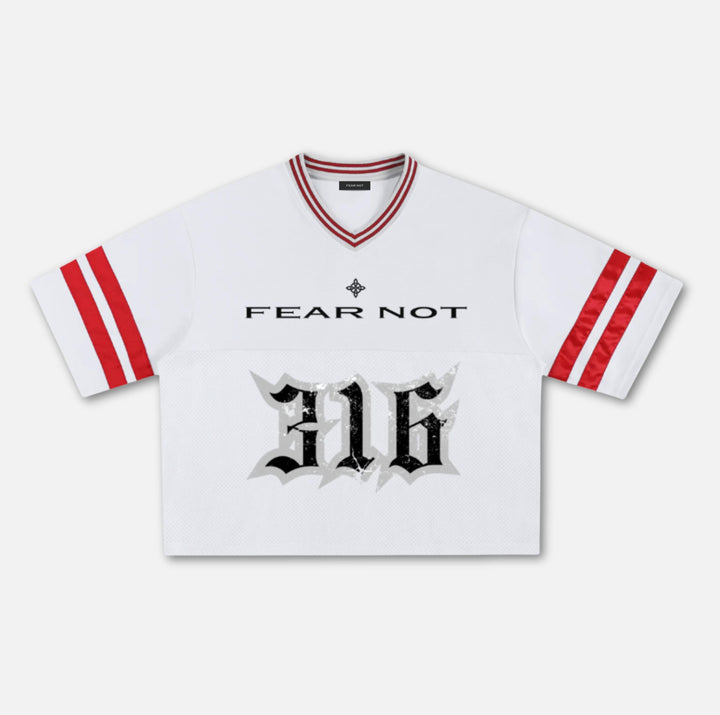 316 Mesh Boxy Jersey - White White S 
