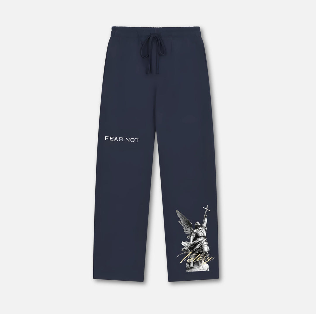 Angel of Victory Sweatpants Navy Blue S 