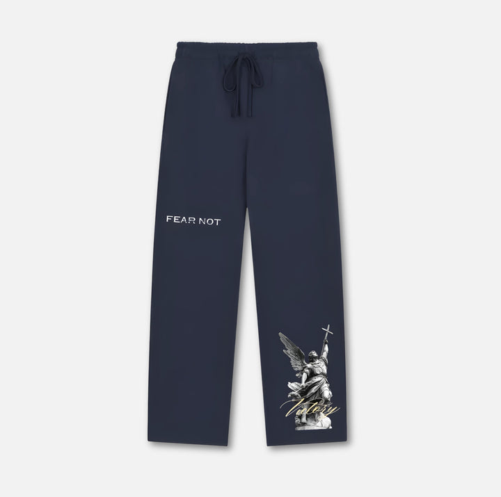 Angel of Victory Sweatpants Navy Blue S 
