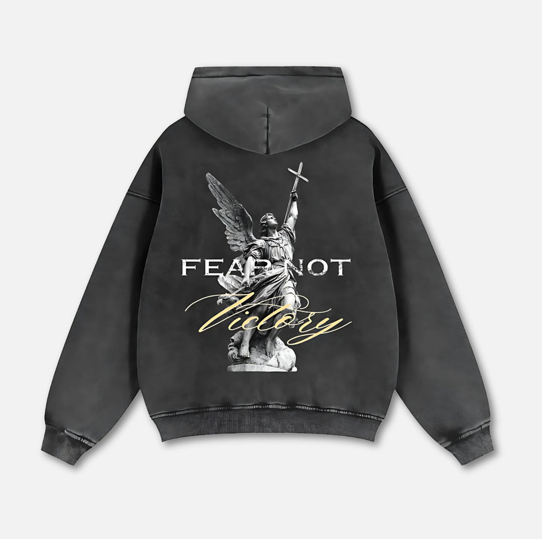 Angel of Victory Zip Hoodie Black S 