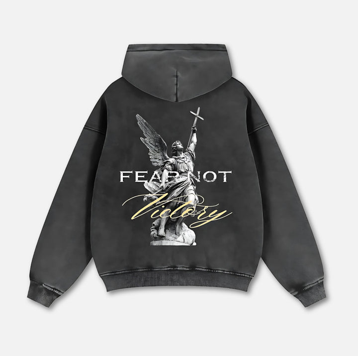 Angel of Victory Zip Hoodie Black S 