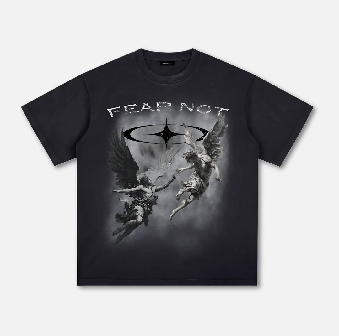 Angelic Warfare Washed Tee Black S 