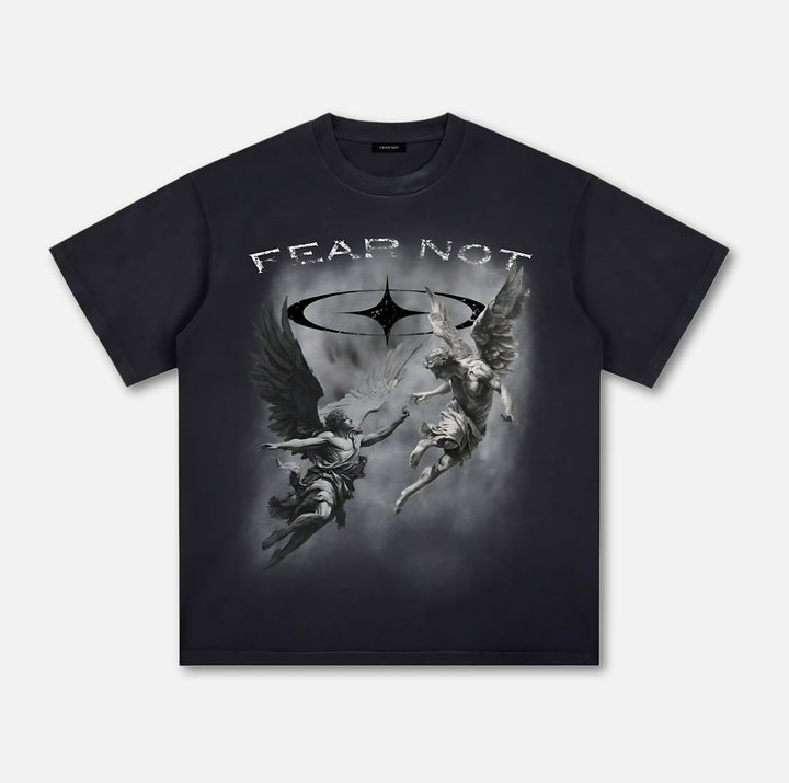 Angelic Warfare Washed Tee Black S 