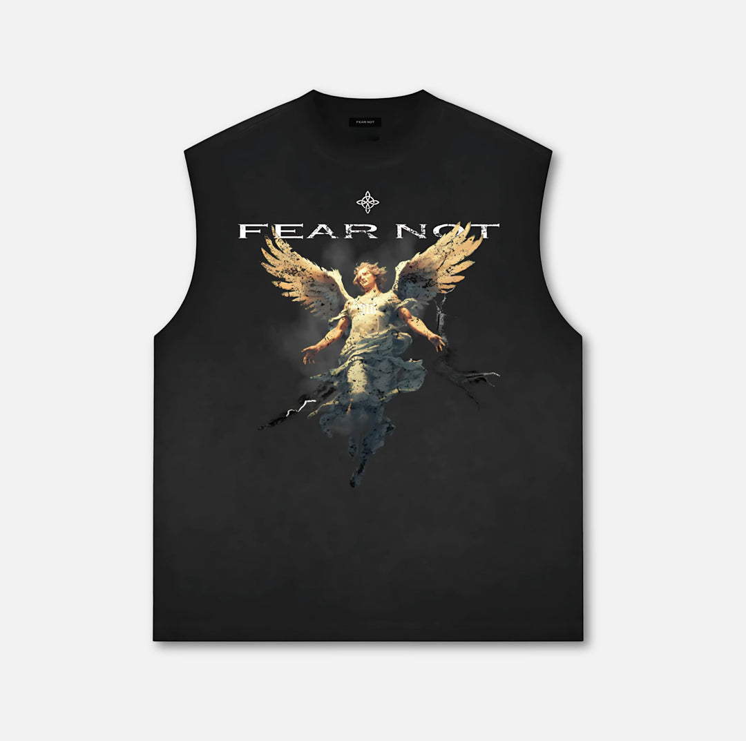 Archangel Reverse Dyed Tank Top Black S 