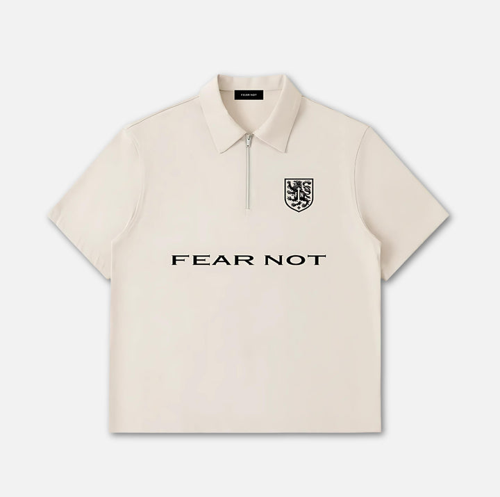 Crest V2 Quarter-Zip Polo Shirt Khaki S 
