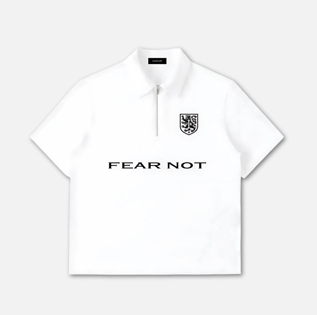 Crest V2 Quarter-Zip Polo Shirt White S 