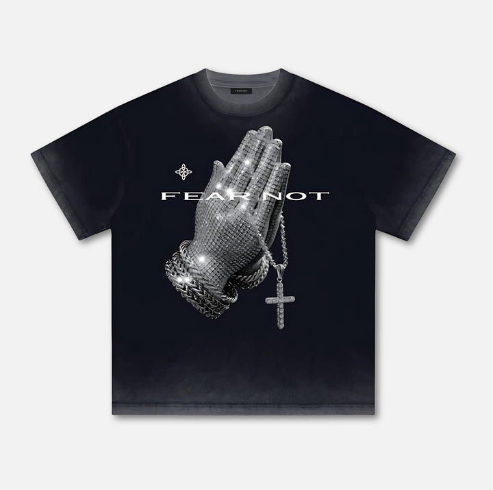 Diamond Hands Reverse Dyed Tee Black S 