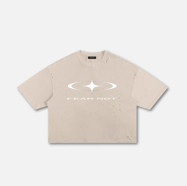 Starcross Frayed Boxy Tee Apricot S 