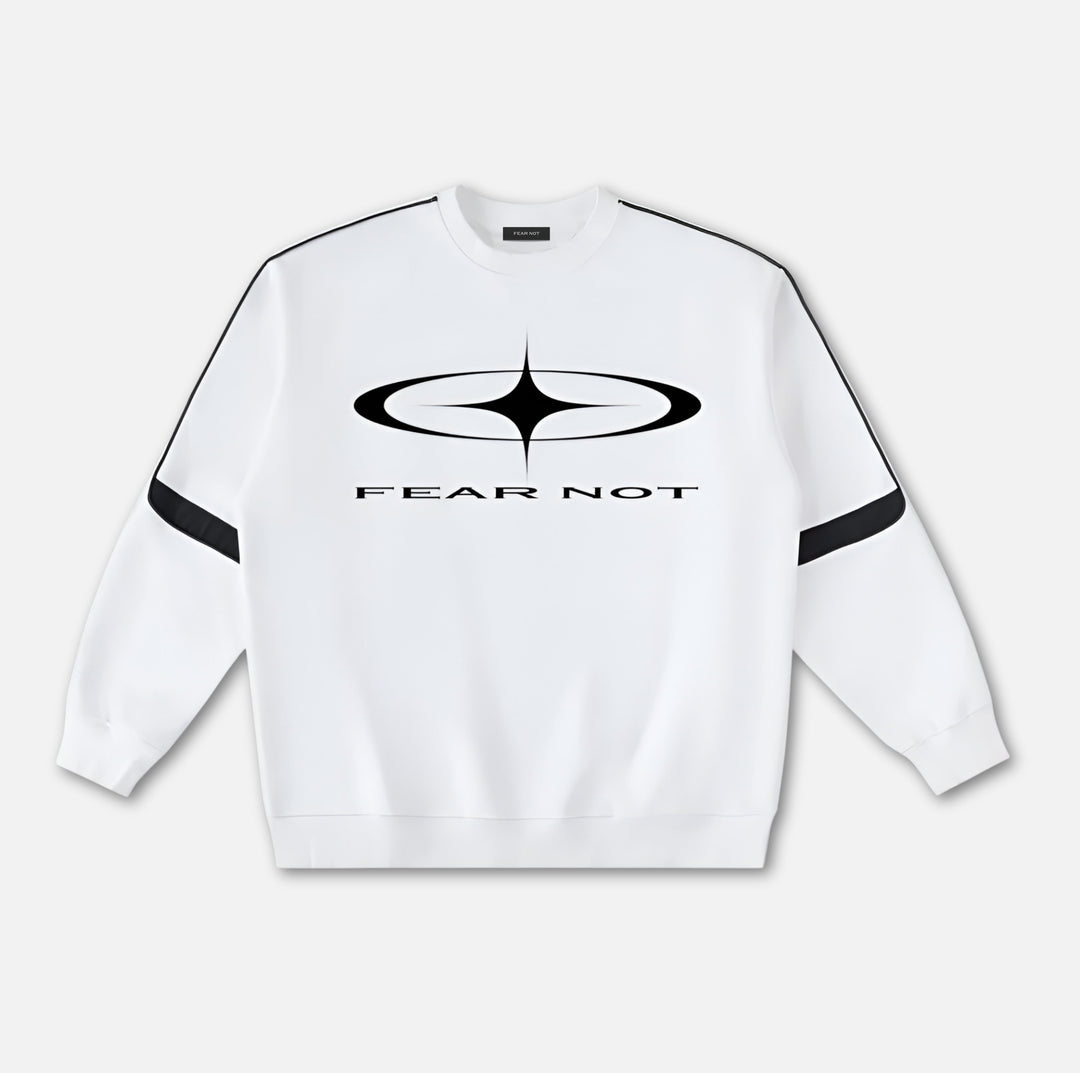 Starcross Taped Crewneck Sweatshirt - White White S 