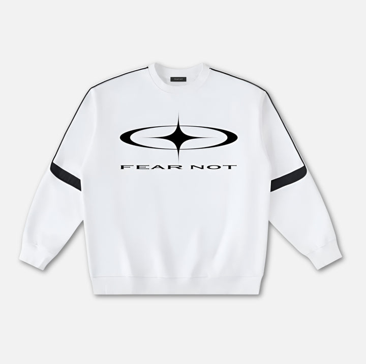 Starcross Taped Crewneck Sweatshirt - White White S 