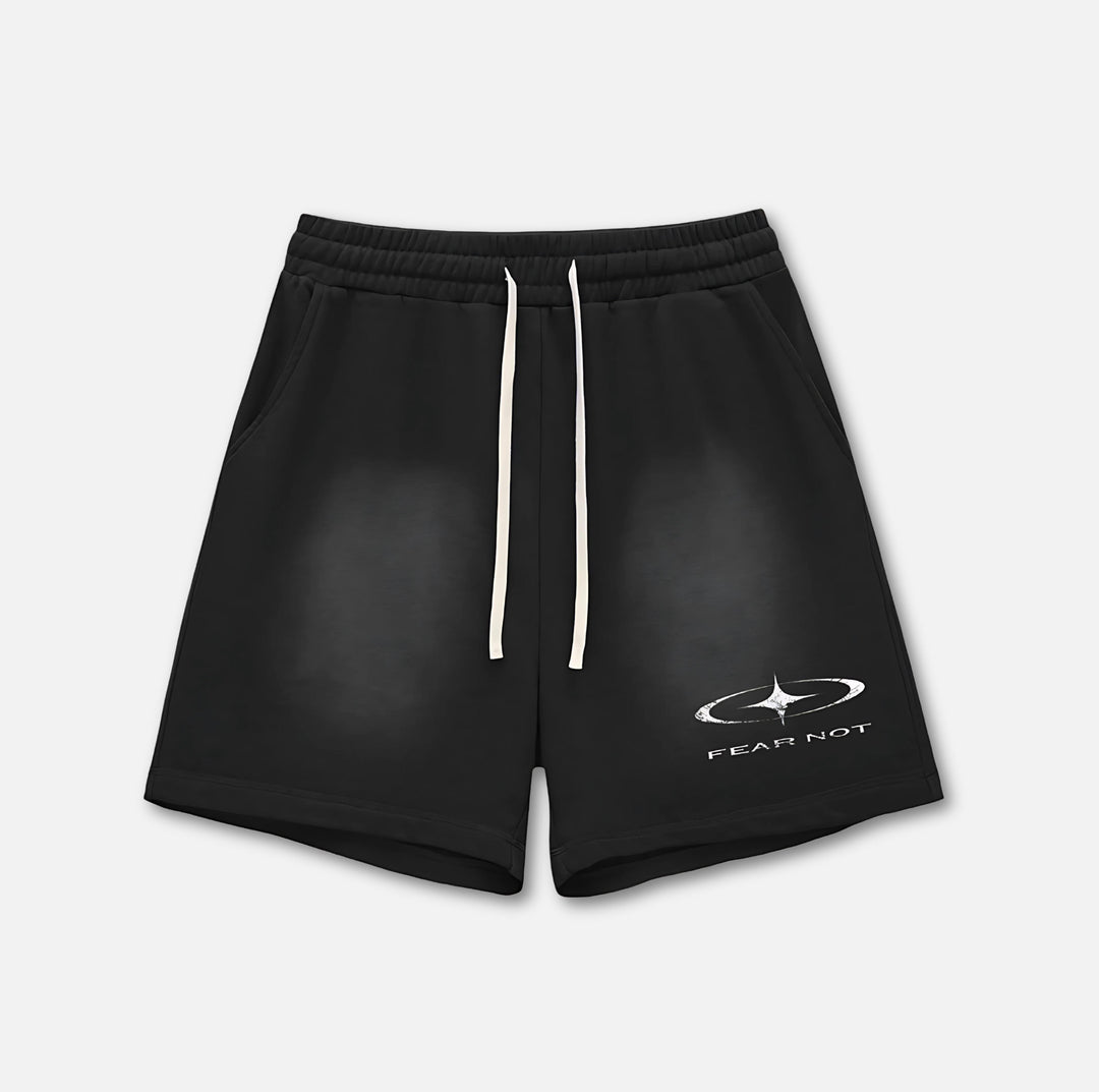 Starcross Washed Cotton Shorts Black S 