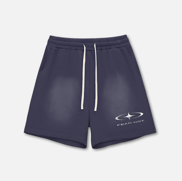 Starcross Washed Cotton Shorts Navy Blue S 