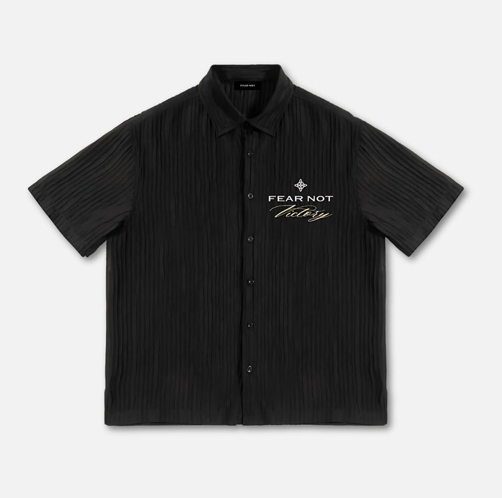 Victory Tencel Pleated Shirt Black S 