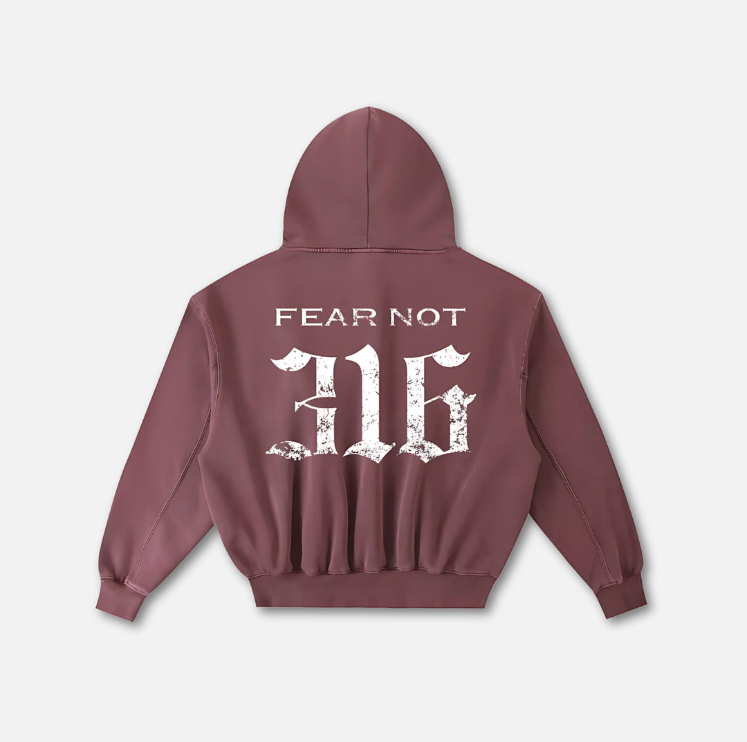 Wreath Crest Frayed Hoodie 