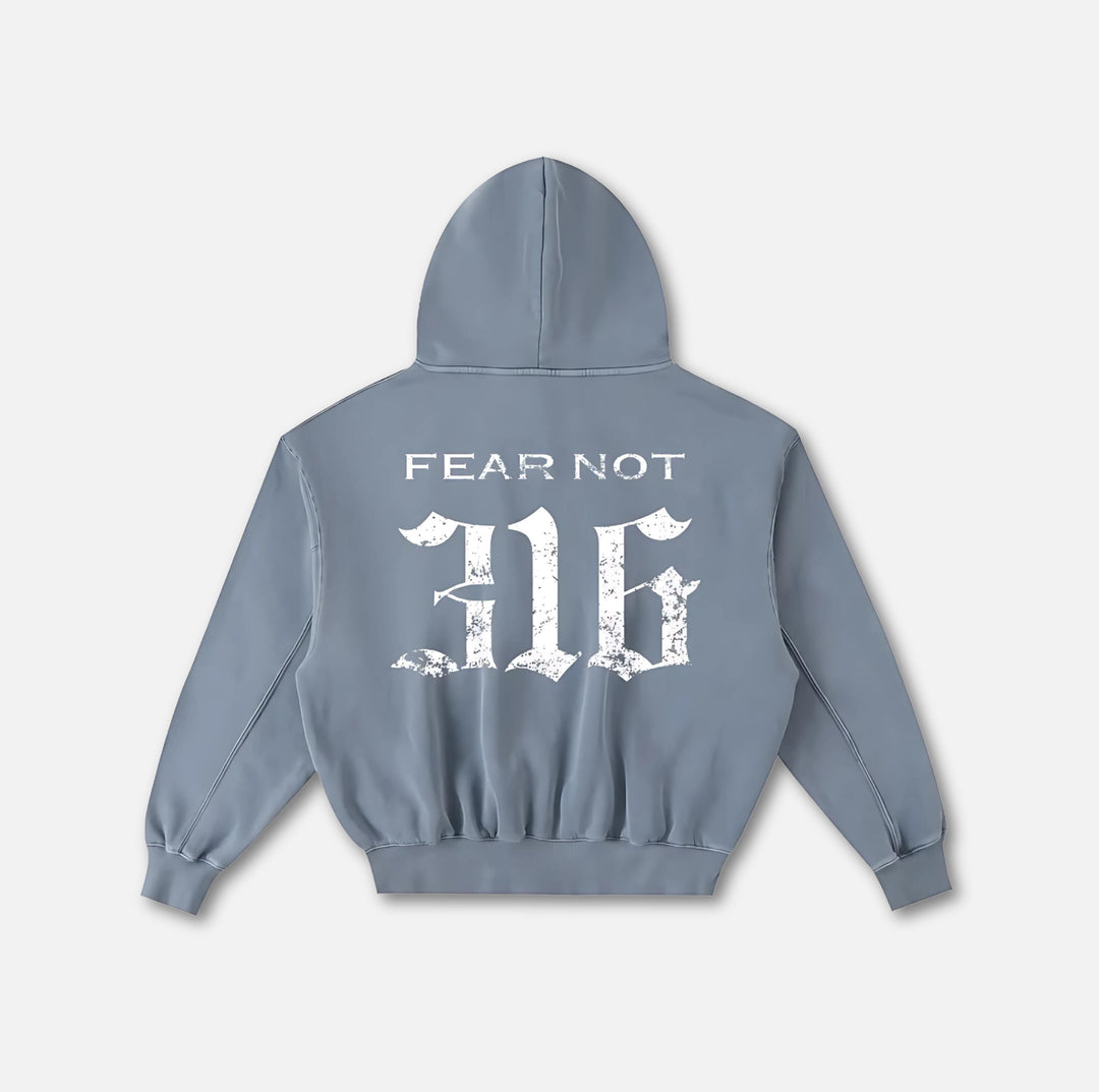 Wreath Crest Frayed Hoodie 