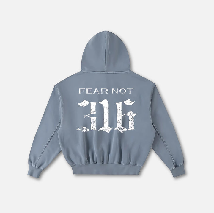 Wreath Crest Frayed Hoodie 
