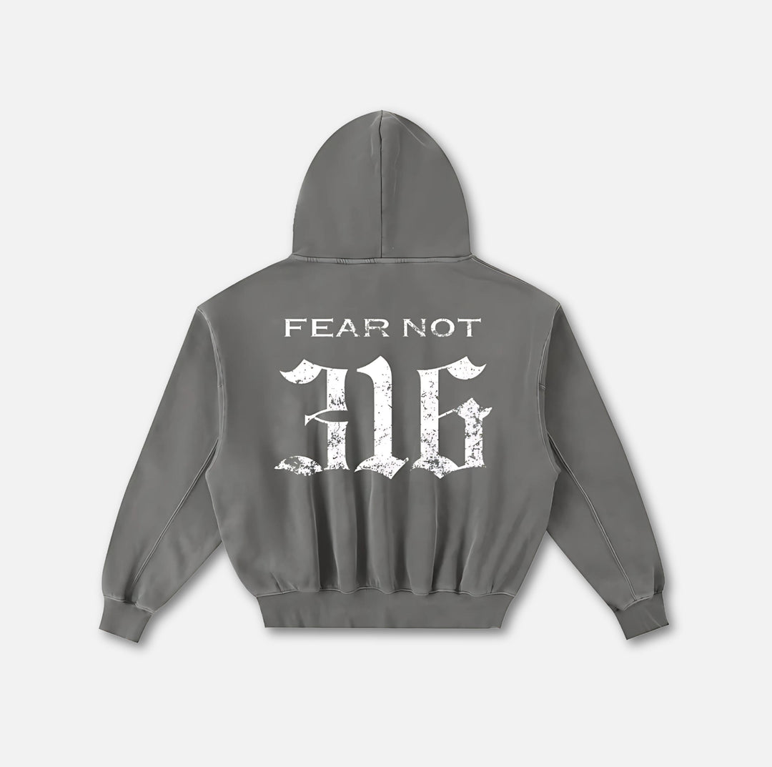 Wreath Crest Frayed Hoodie 