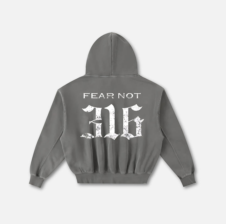 Wreath Crest Frayed Hoodie 