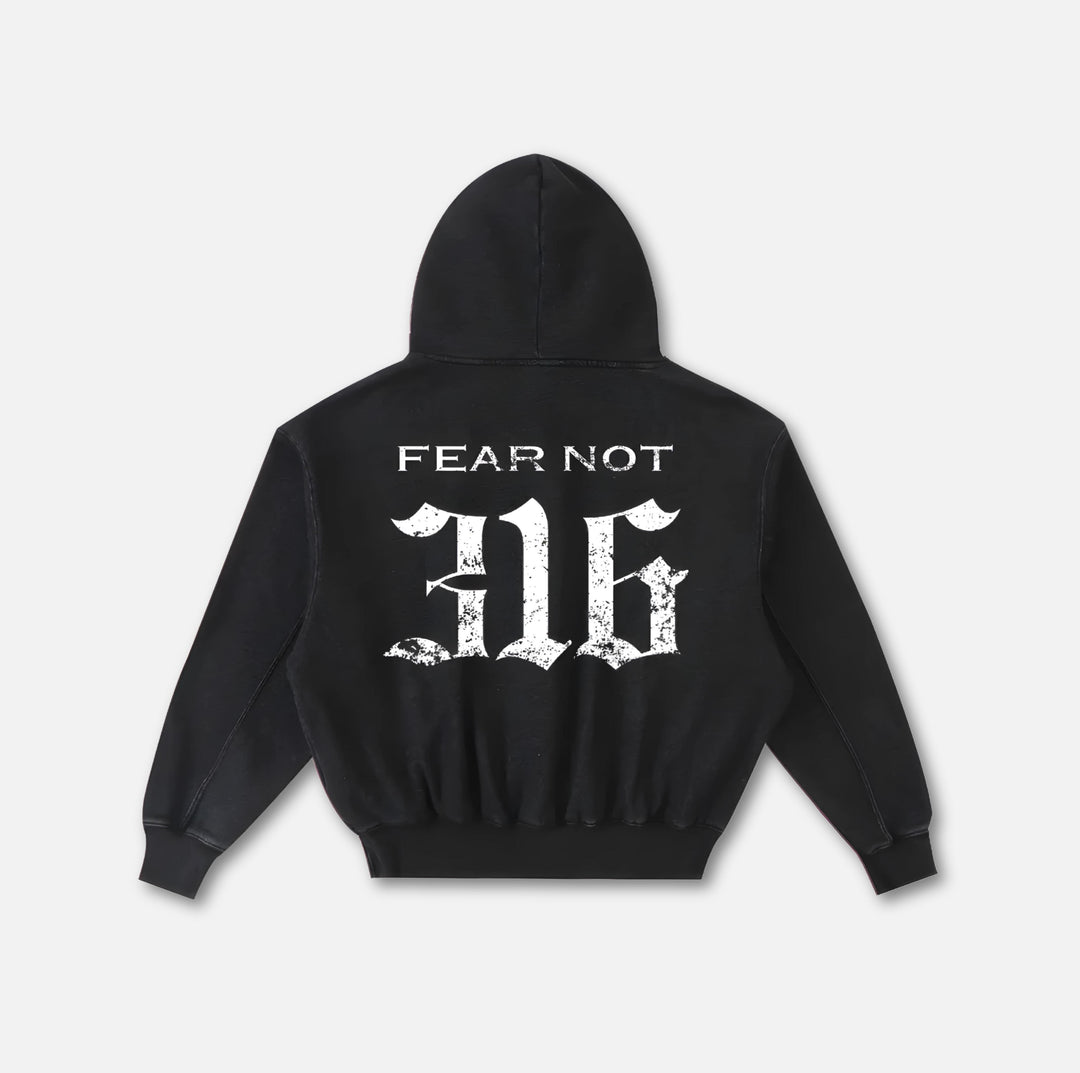 Wreath Crest Frayed Hoodie 
