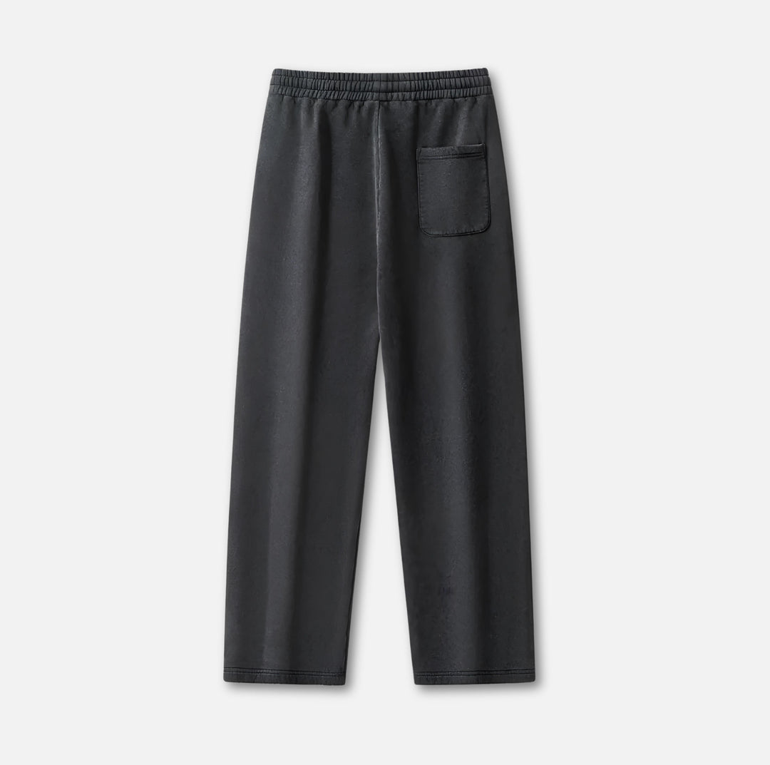 Wreath Crest Frayed Sweatpants 