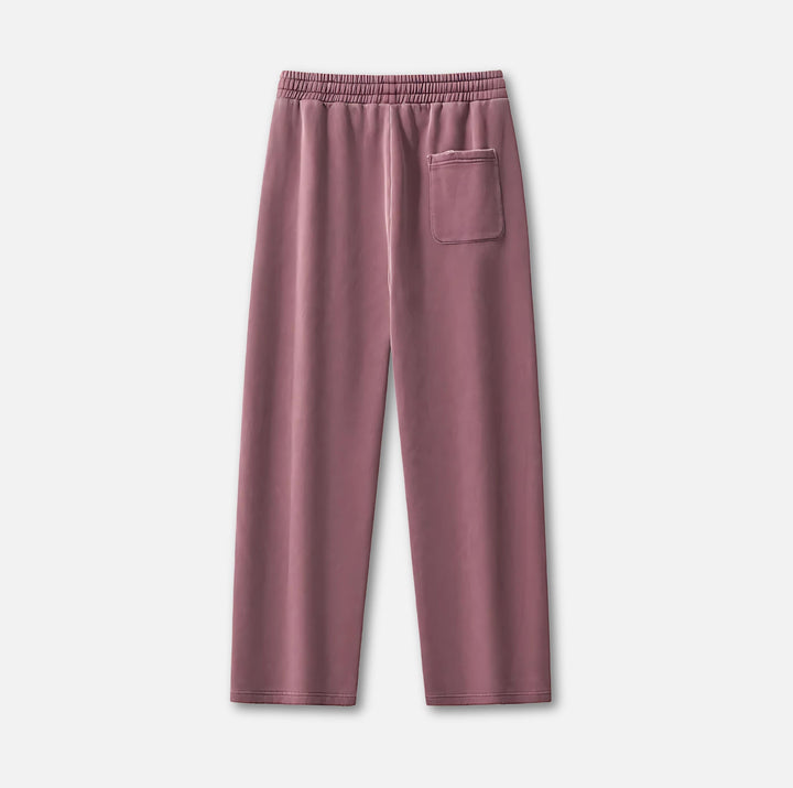 Wreath Crest Frayed Sweatpants 