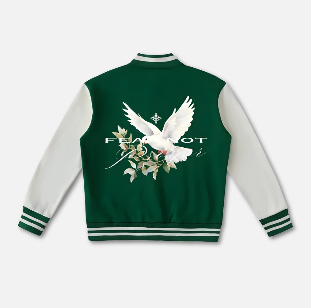 Wreath Dove Varsity Jacket 