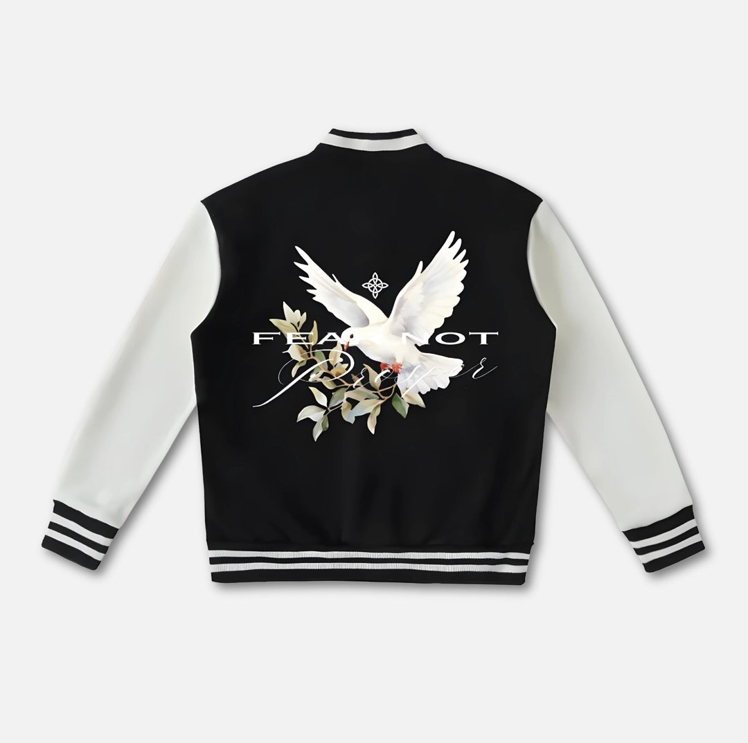 Wreath Dove Varsity Jacket 