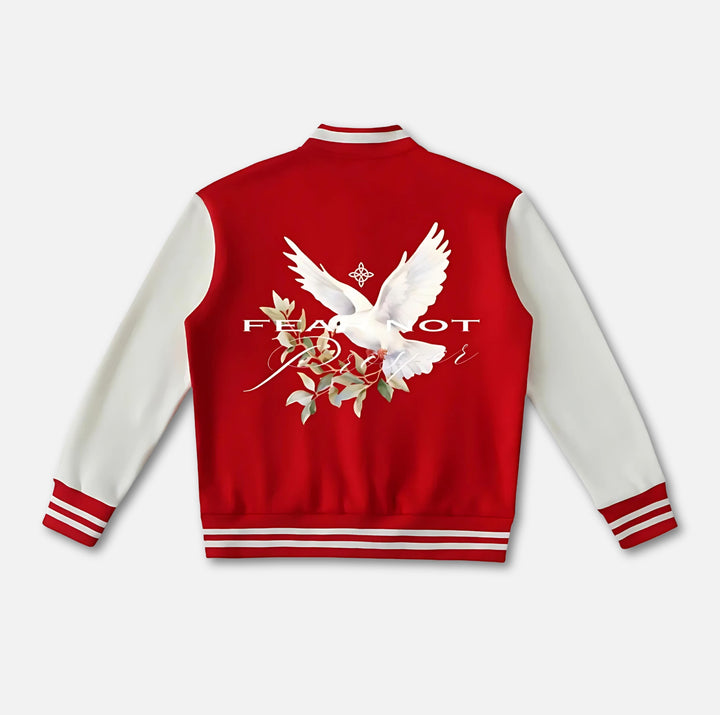 Wreath Dove Varsity Jacket 